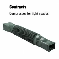 Promo 🎁 Amerimax Downspouts & Components FLEX-A-SPOUT Vinyl 24-in Green Downspout Extension 🛒 -Roofing Sales Shop 11296938