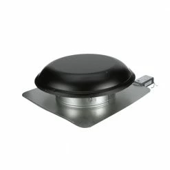 New 🤩 Air Vent Power Roof Vents 1,500-CFM Black Galvanized Steel Electric Power Roof Vent ⭐ -Roofing Sales Shop 11376931