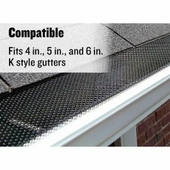 Coupon 🛒 Amerimax Gutter Parts & Accessories Lock-in Gutter Guard Black 🧨 -Roofing Sales Shop 11399126