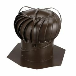 Deals ⭐ Air Vent Roof Turbine Vents Airhawk 12-in Aluminum Externally Braced Roof Turbine Vent 🎁 -Roofing Sales Shop 11994836