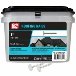 Wholesale ✔️ Grip-Rite Roofing Nails 10lb Roofing Nail Electrogalvanized 1 in 🔔