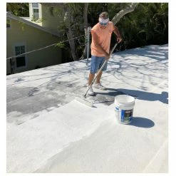 New 🛒 BLACK JACK Roof Coatings Elasto-Kool 1000 5-Gallon Elastomeric Reflective Roof Coating (10-year Limited Warranty) 🛒 -Roofing Sales Shop 14938483