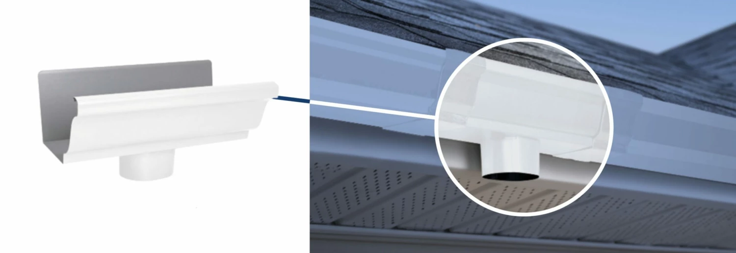 Best Sale π Amerimax Gutters 5.5-in x 10.5-in White K Style Gutter End with Drop π 3 Best Sale π Amerimax Gutters 5.5-in x 10.5-in White K Style Gutter End with Drop π - Image 2