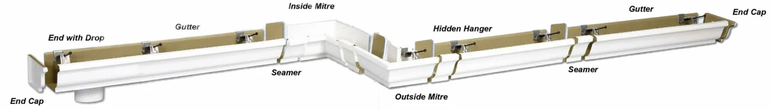 Best Sale π Amerimax Gutters 5.5-in x 10.5-in White K Style Gutter End with Drop π 4 Best Sale π Amerimax Gutters 5.5-in x 10.5-in White K Style Gutter End with Drop π - Image 3