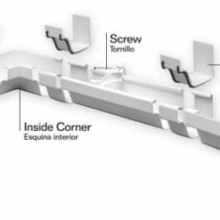 Hot Sale 😀 Amerimax Gutter Parts & Accessories Traditional Vinyl K Style Hidden Hanger 🧨 -Roofing Sales Shop 15018511