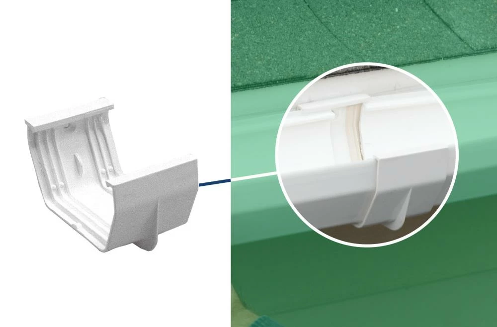 Promo β Amerimax Gutter Parts & Accessories Contemporary Vinyl Half Round Slip Joint 𧨠4 Promo β Amerimax Gutter Parts & Accessories Contemporary Vinyl Half Round Slip Joint 𧨠- Image 2
