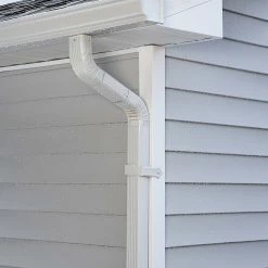Deals ✨ Amerimax Downspouts & Components Aluminum 3.25-in White Front Elbow ⌛ -Roofing Sales Shop 15583948 scaled