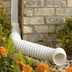 Deals 😀 Amerimax Downspouts & Components FLEX-A-SPOUT Vinyl 24-in White Downspout Extension 🛒 -Roofing Sales Shop 15620281 scaled