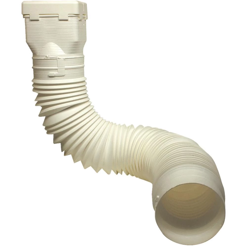 Outlet 👍 Spectra Downspouts & Components Universal Downspout Extension White Polymer 24-in White Downspout Extension 👏 3 Outlet 👍 Spectra Downspouts & Components Universal Downspout Extension White Polymer 24-in White Downspout Extension 👏