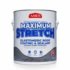 Promo 💯 AMES Reflective Roof Coatings Maximum-Stretch 1-Gallon Elastomeric Reflective Roof Coating (1-year Limited Warranty) 🔔